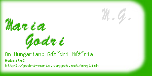 maria godri business card